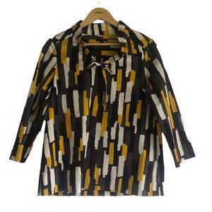 COS Geometric Print Blouse S